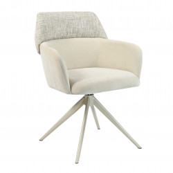 Стул обеденный модерн VTR- R-165 поворотный (тофу/капучино)    
