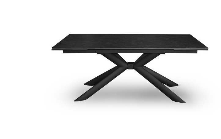 Стол обеденный модерн super premium ceramic  Evro- Vitoria Vick Dark Grey матова кераміка T7094C-1826, 180-260*90