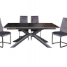 Стол обеденный модерн super premium ceramic  Evro- Vitoria Vick Dark Grey матова кераміка T7094C-1826, 180-260*90