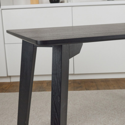 Кухонный комплект Ont- Фабрицио шпон + 4 стула Rick черный