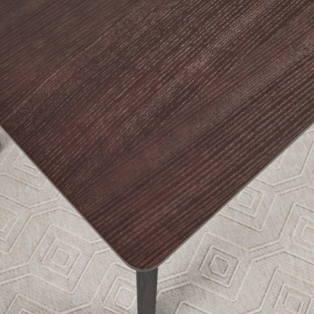 Кухонный комплект Ont- Фабрицио шпон + 4 стула Rick черный