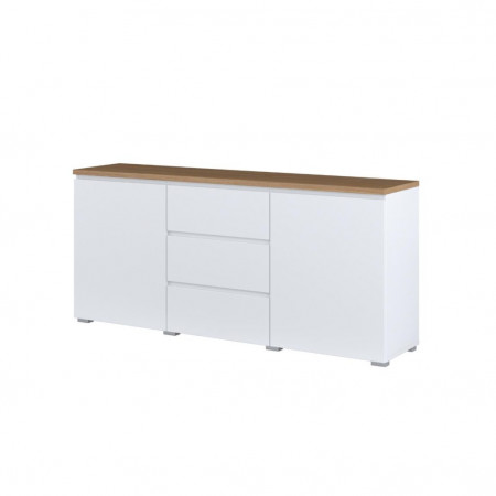 Комод на 2 двери и 3 ящика Helvetia MODO 247VOJ26 (белый/дуб маувелла)