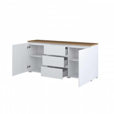 Комод на 2 двери и 3 ящика Helvetia MODO 247VOJ26 (белый/дуб маувелла)