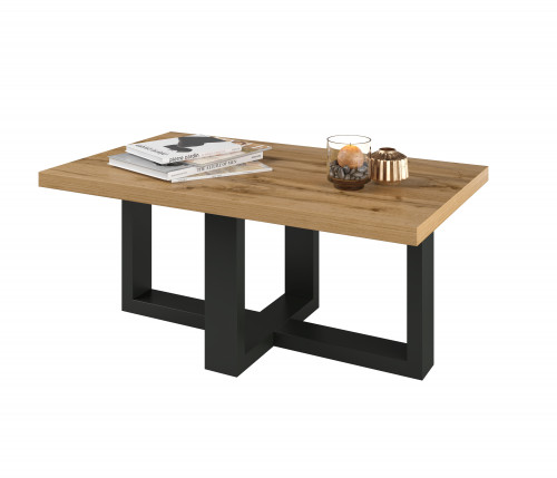 Стол кофейный Helvetia EKO 24WNMJ99 (черный/дуб вотан)