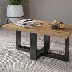 Стол кофейный Helvetia EKO 24WNMJ99 (черный/дуб вотан)