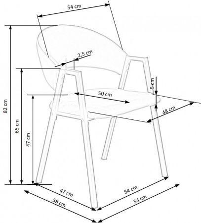 Стул Halmar K-473 темно-зеленый