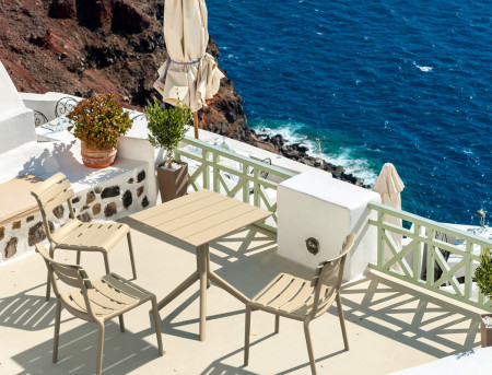 Стол уличный Siesta Paris Table 70 (белый)