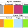 Парта школьная MTD- классическая 1 местная (цветная ДСП)