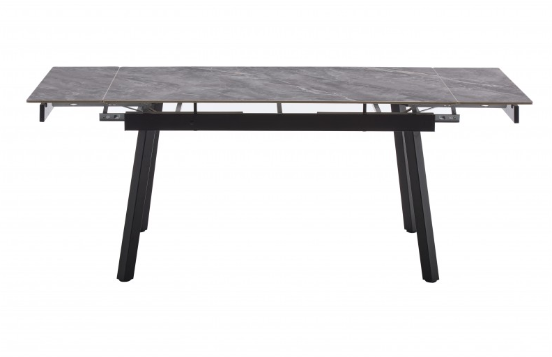 Стол обеденный BIO- Бастион (черный/ керамика Армани грей) 