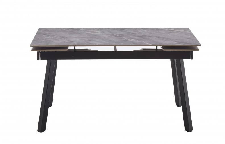 Стол обеденный BIO- Бастион (черный/ керамика Армани грей) 