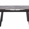 Стол обеденный BIO- Бастион (черный/ керамика Армани грей) 
