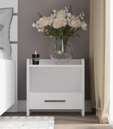Тумба прикроватная EVR- Т-1 белый(нимфея альба)