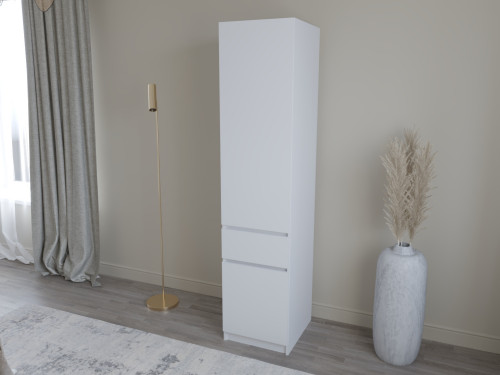 Шкаф-пенал с штангой на 1 шухляду и 2 двери ViA- Таун Т-2