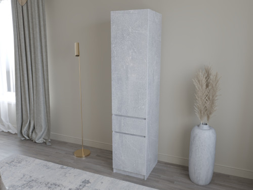 Шкаф-пенал с штангой на 1 шухляду и 2 двери ViA- Таун Т-2