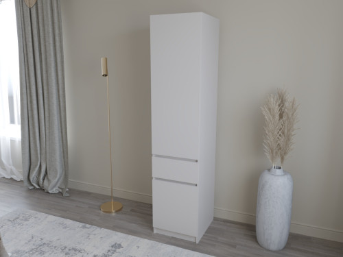 Шкаф-пенал с штангой на 1 шухляду и 2 двери ViA- Таун Т-2