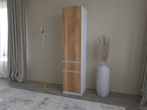 Шкаф-пенал с штангой на 1 шухляду и 2 двери ViA- Таун Т-2