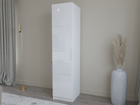 Шкаф-пенал с штангой на 1 шухляду и 2 двери ViA- Таун Т-2