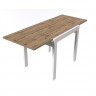 Стол раскладной ViA- Крос (белый/дуб тахо)