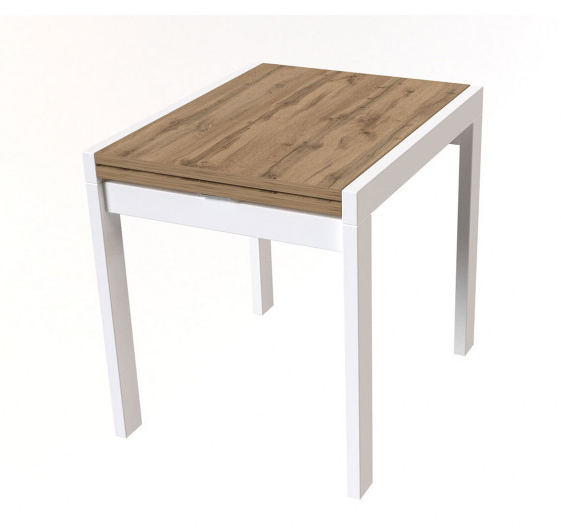 Стол раскладной ViA- Крос (белый/дуб тахо)