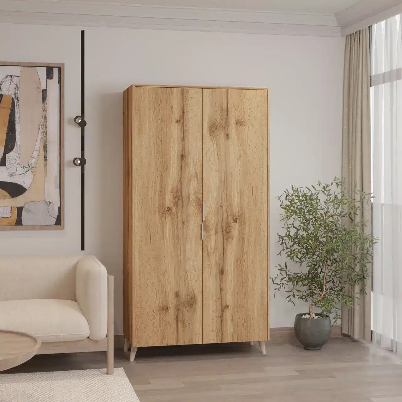 Шкаф 195х100х52 см KOD- ШК-100ящ Хюгге