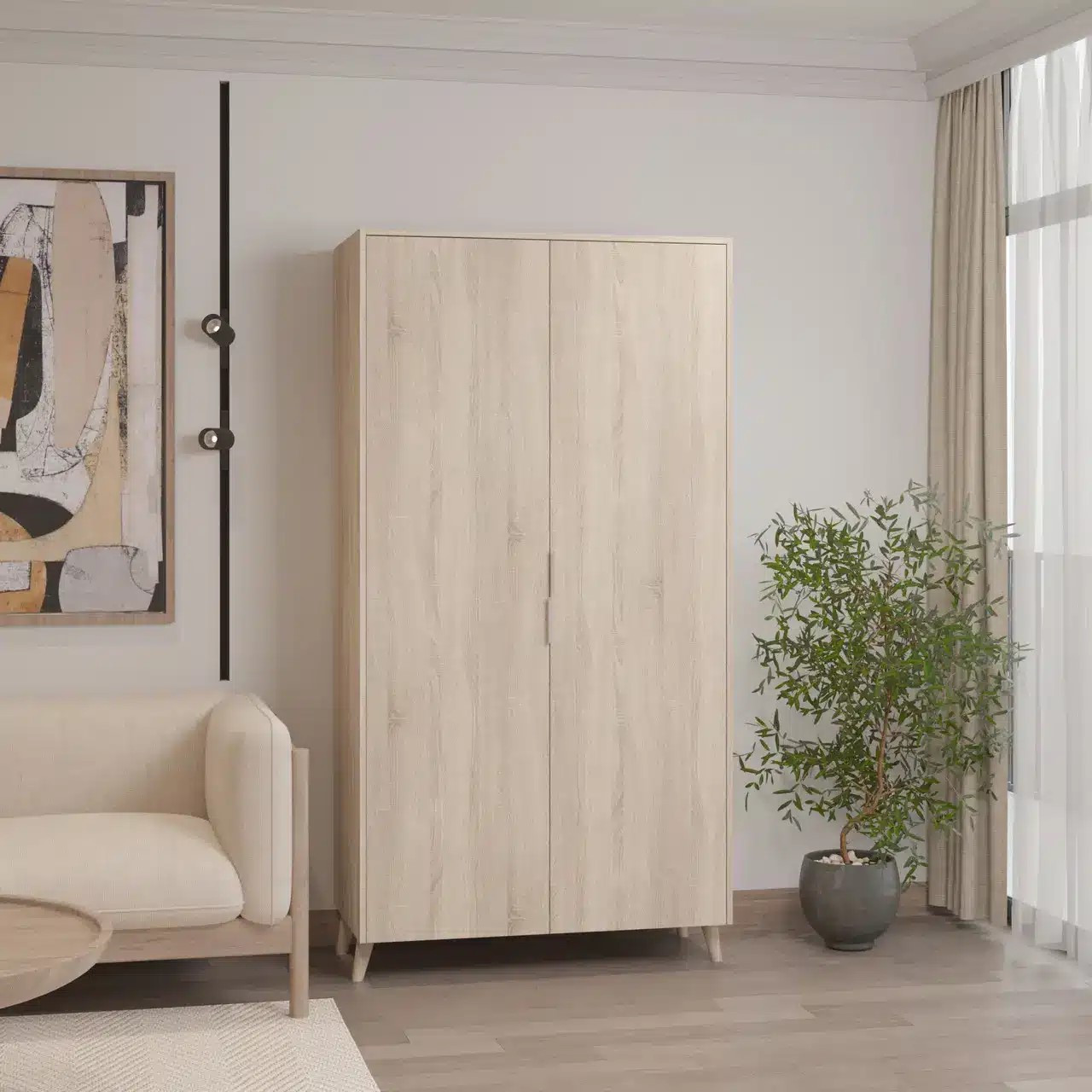 Шкаф 195х100х52 см KOD- ШК-100ящ Хюгге