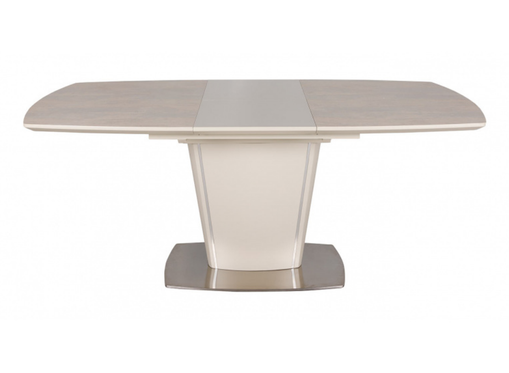 Стол обеденный модерн NL- CONNECTICUT бежевый (140/185*90*76 cm керамика) 
