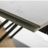 Керамический стол раздвижной SIGNAL Genesis белый матовый / дуб