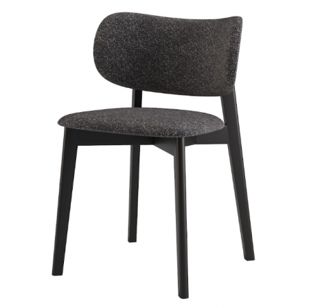 Стул обеденный LVK- Hawk массив ясеня (черный)  