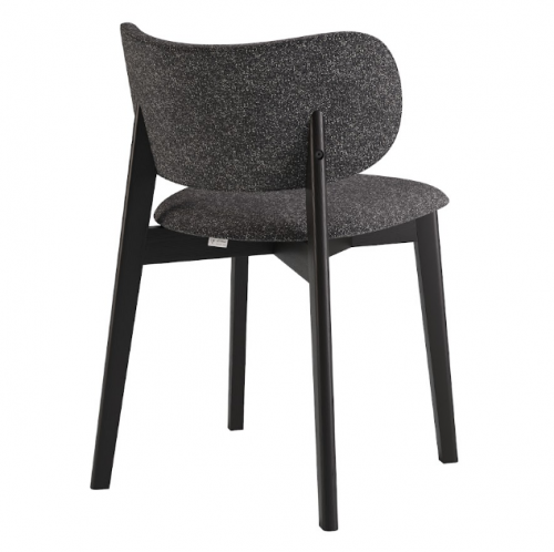 Стул обеденный LVK- Hawk массив ясеня (черный)  