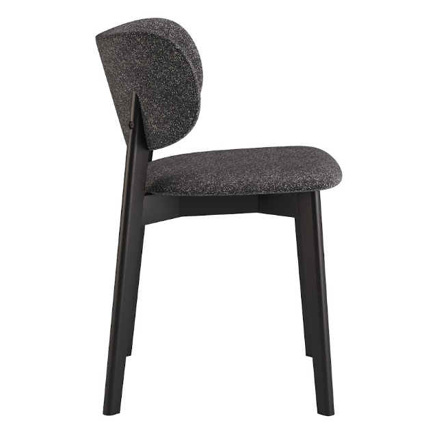 Стул обеденный LVK- Hawk массив ясеня (черный)  