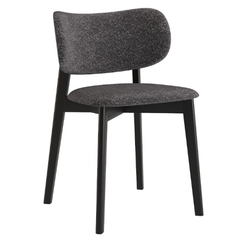 Стул обеденный LVK- Hawk массив ясеня (черный)  