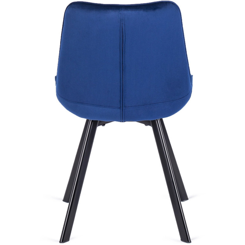 Стул обеденный MEBEL ELITE RICK синий велюр