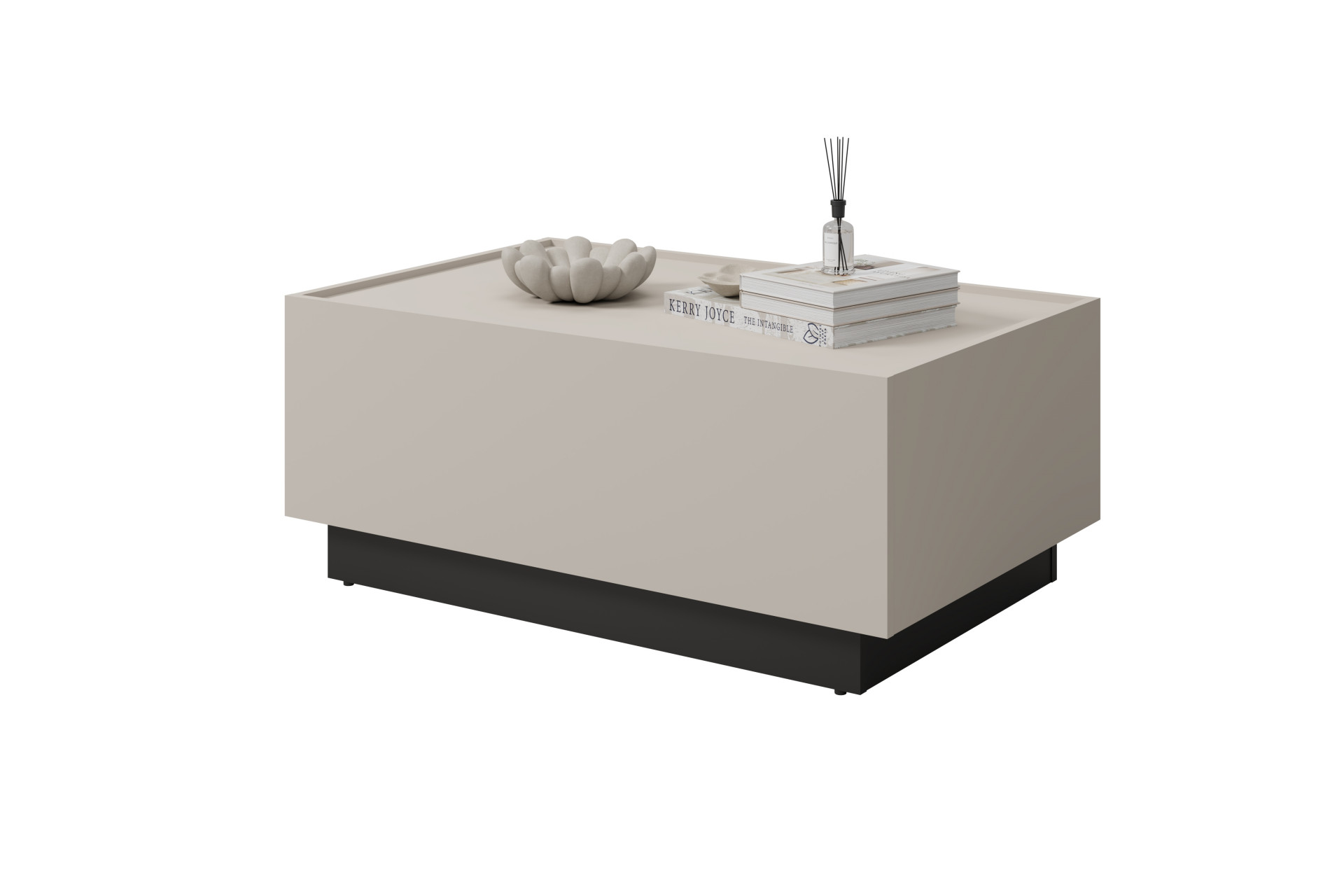 Стол кофейный раздвижной Helvetia EKO 24KWMJ96 (кашемир/черный)