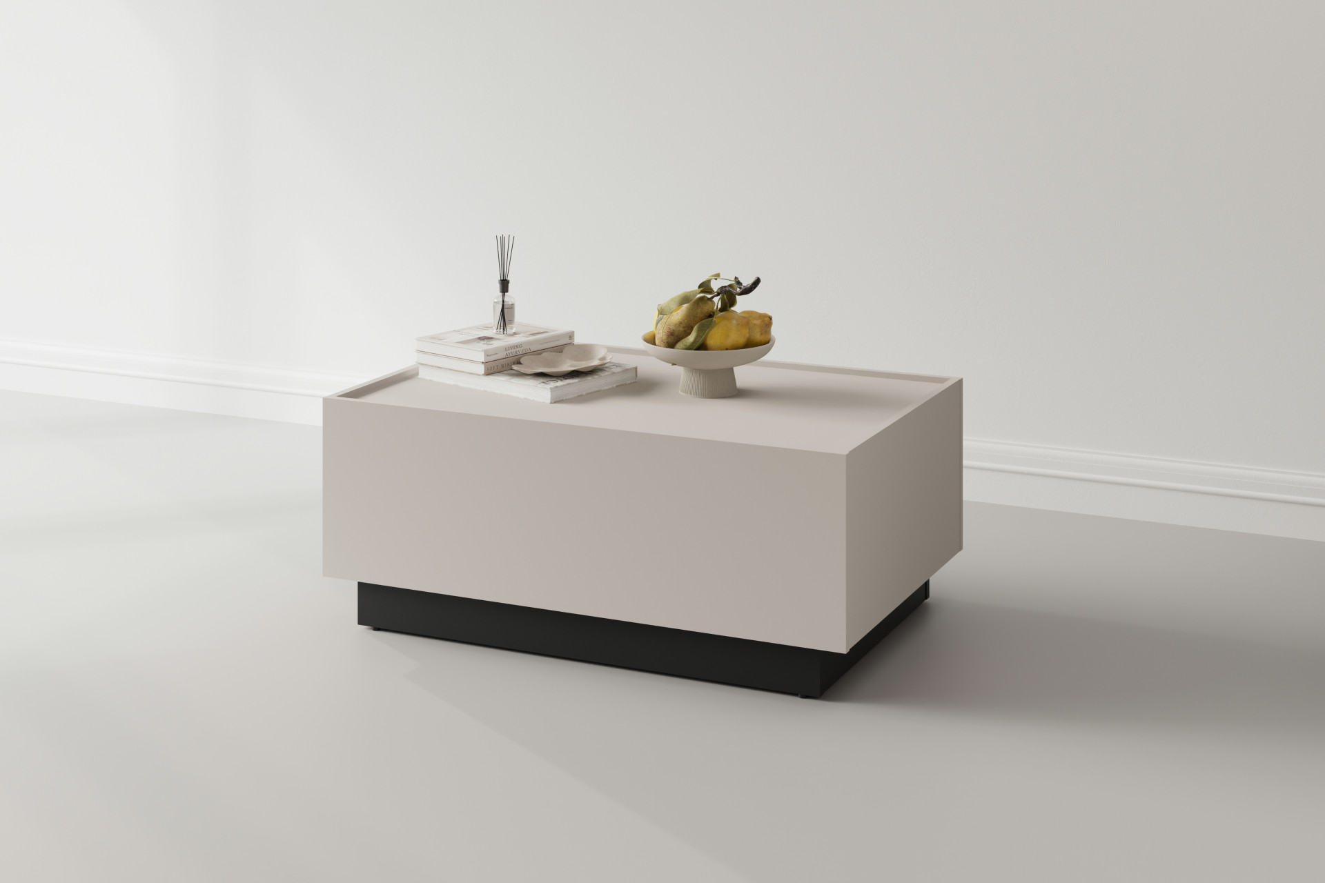 Стол кофейный раздвижной Helvetia EKO 24KWMJ96 (кашемир/черный)