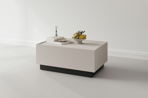 Стол кофейный раздвижной Helvetia EKO 24KWMJ96 (кашемир/черный)