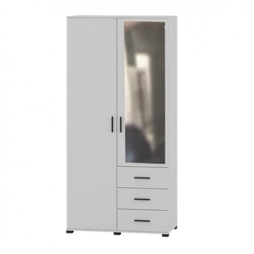 Шкаф прямой на 2 двери и 3 шухляды EVR- Бриз ШП-4 белый(нимфея альба)