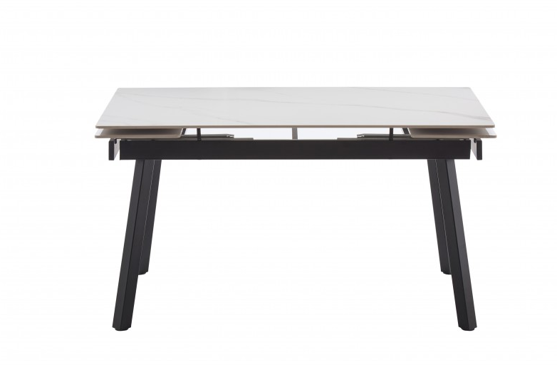 Стол обеденный BIO- Бастион (черный/ керамика Белый) 