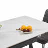Стол обеденный BIO- Бастион (черный/ керамика Белый) 