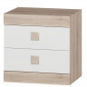 Тумба прикроватная EVR- Соната дуб Сонома + фасад белый