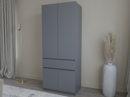 Шкаф-пенал с полками на 1 шухляду и 4 двери ViA- Таун Т-3