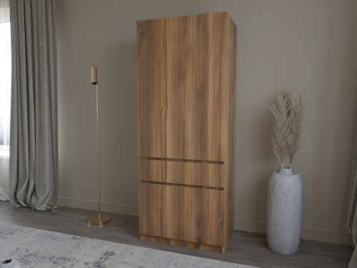 Шкаф-пенал с полками на 1 шухляду и 4 двери ViA- Таун Т-3