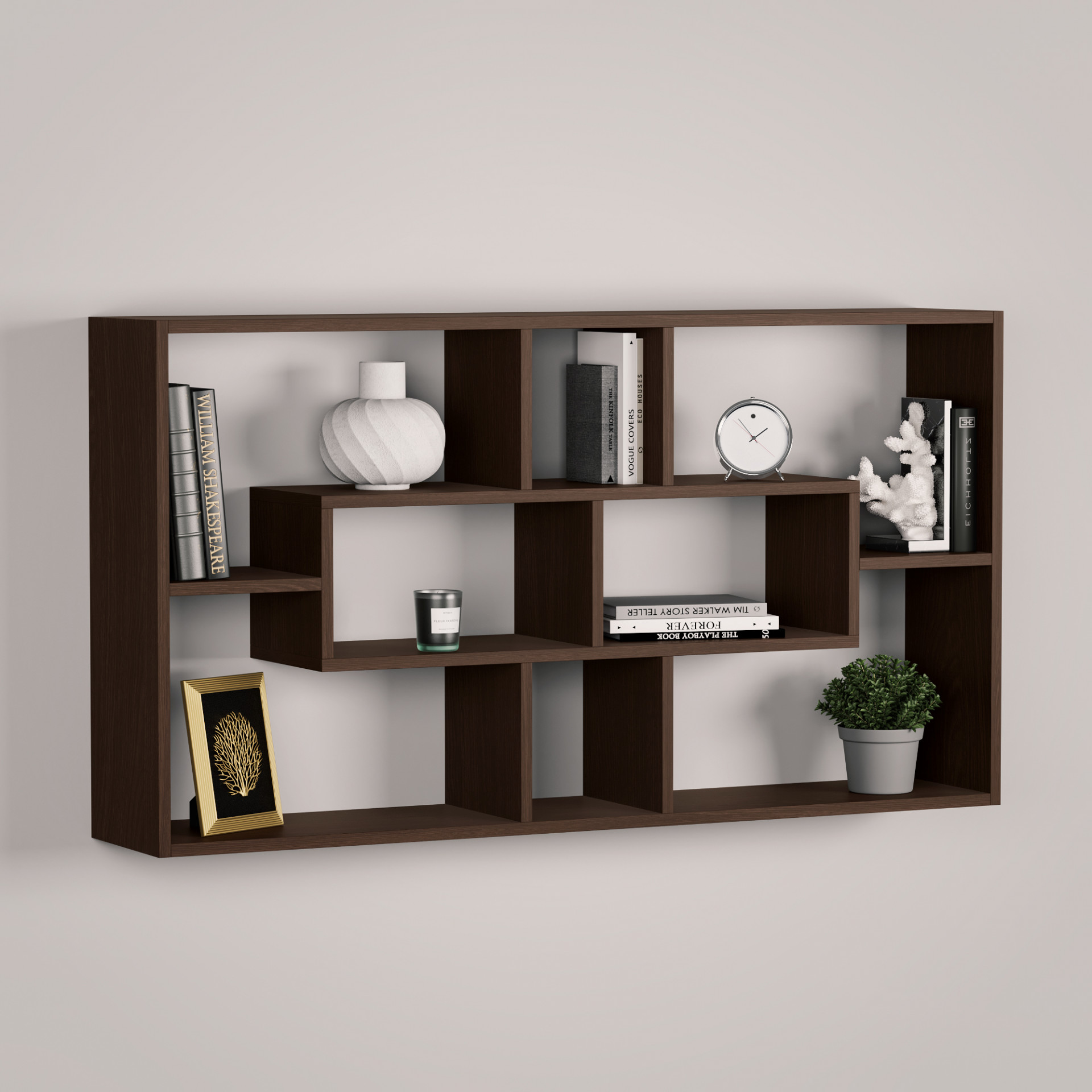 Полка навесная настенная 65х120х22 см KOD- ПК-4