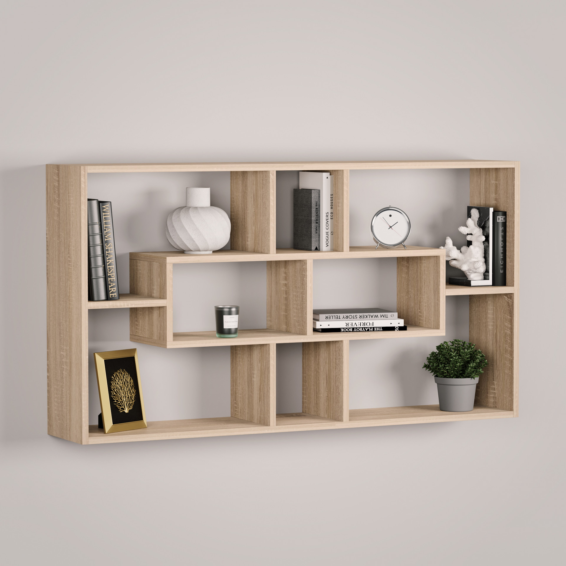 Полка навесная настенная 65х120х22 см KOD- ПК-4