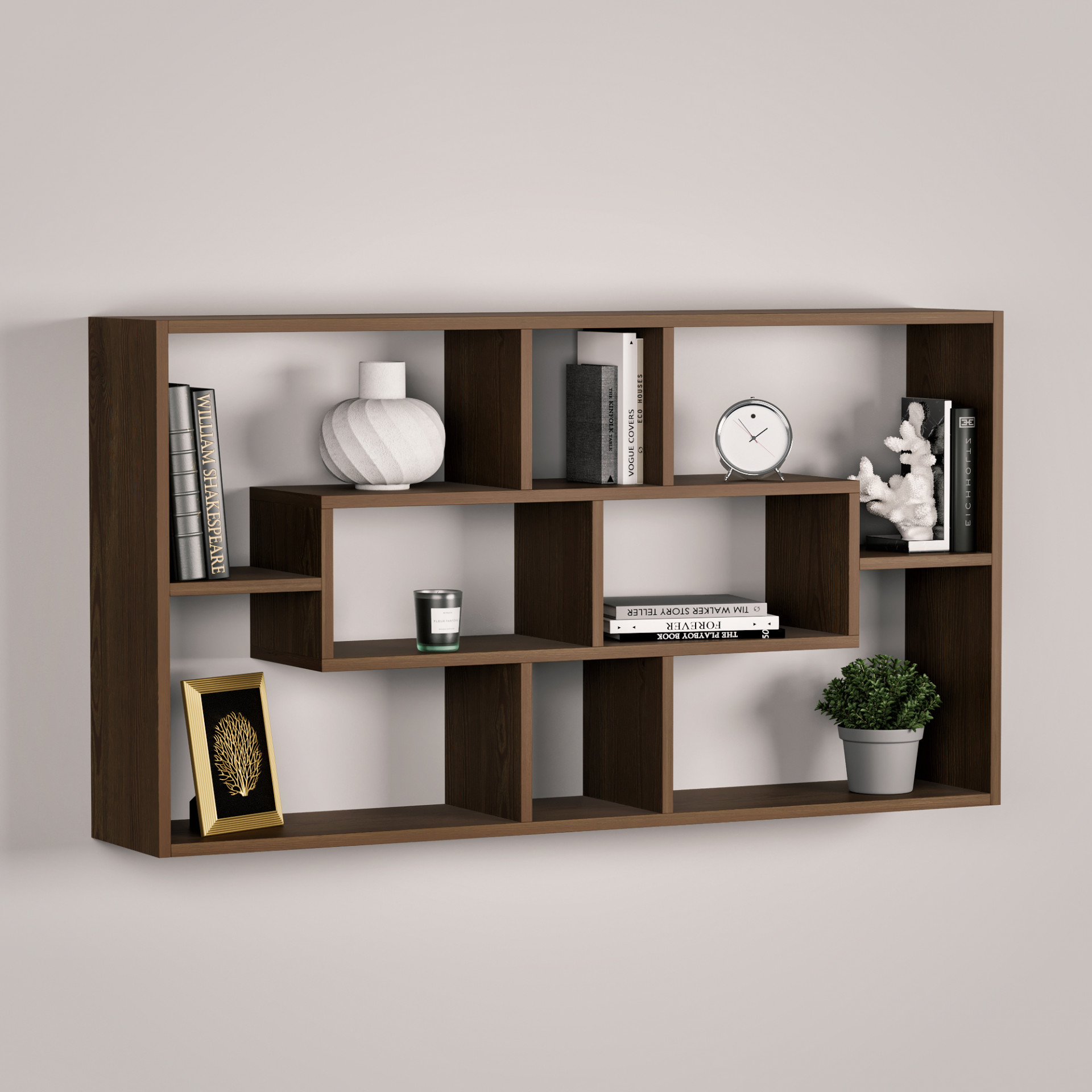 Полка навесная настенная 65х120х22 см KOD- ПК-4