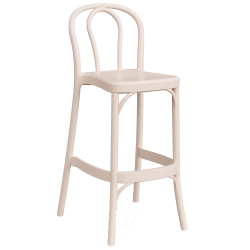 Стул барный TYA- Sozo Круглая спинка Кремовый