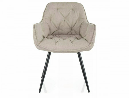 Стул SIGNAL Cherry Bjorn карри/ бежевый с каркасом черный мат