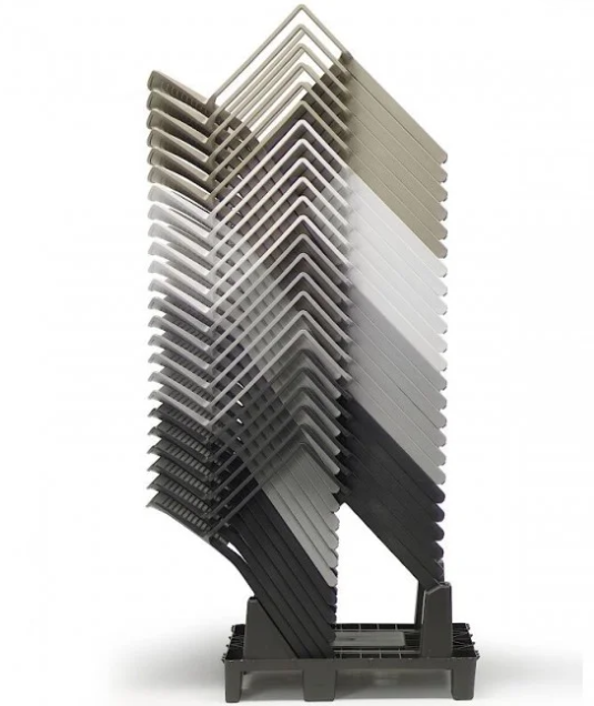 Стул пластиковый с подлокотниками VLL- SCAB KATE Белый