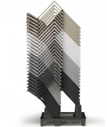 Стул пластиковый с подлокотниками VLL- KATE Белый