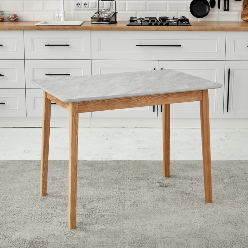 Комплект кухонной мебели Ont- Антонио 100 Мрамор серый + 4 Стула Дарио