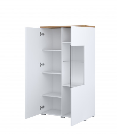 Витрина на 2 двери Helvetia MODO 247VOJ44 (белый/дуб маувелла)